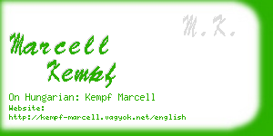 marcell kempf business card